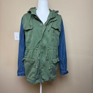 Anorak Military Style Utility Jacket- Size M